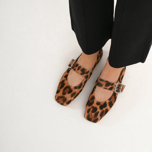 Jo Mercer Sarah Casual Flats Ocelot Leather ( leopard print ) - Picture 7 of 12